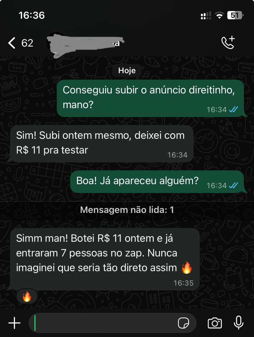 Depoimento de cliente satisfeito