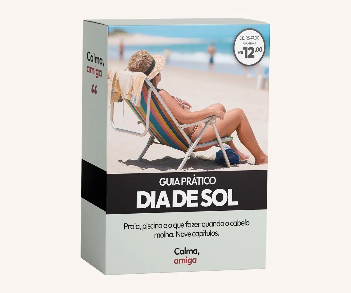 Dia de Sol — praia, piscina e o que fazer quando o cabelo molha