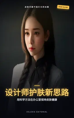 光环境下平面设计师的皮肤护理手册