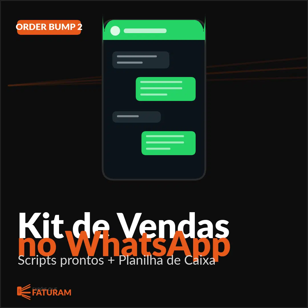 Kit de Vendas no WhatsApp + Planilha