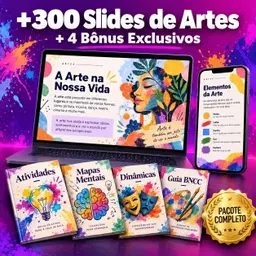 +300 Slides de Artes - Pacote Completo