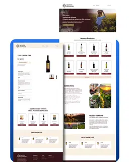 Layout Loja Virtual Vinhos