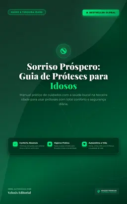 Sorriso Próspero: Guia de Próteses para Idosos: Manual prático de cuidados com a saúde bucal na terceira idade para usar próteses com conforto.