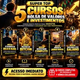 SUPER TOP 5 CURSOS BOLSA DE VALORES E INVESTIMENTOS
