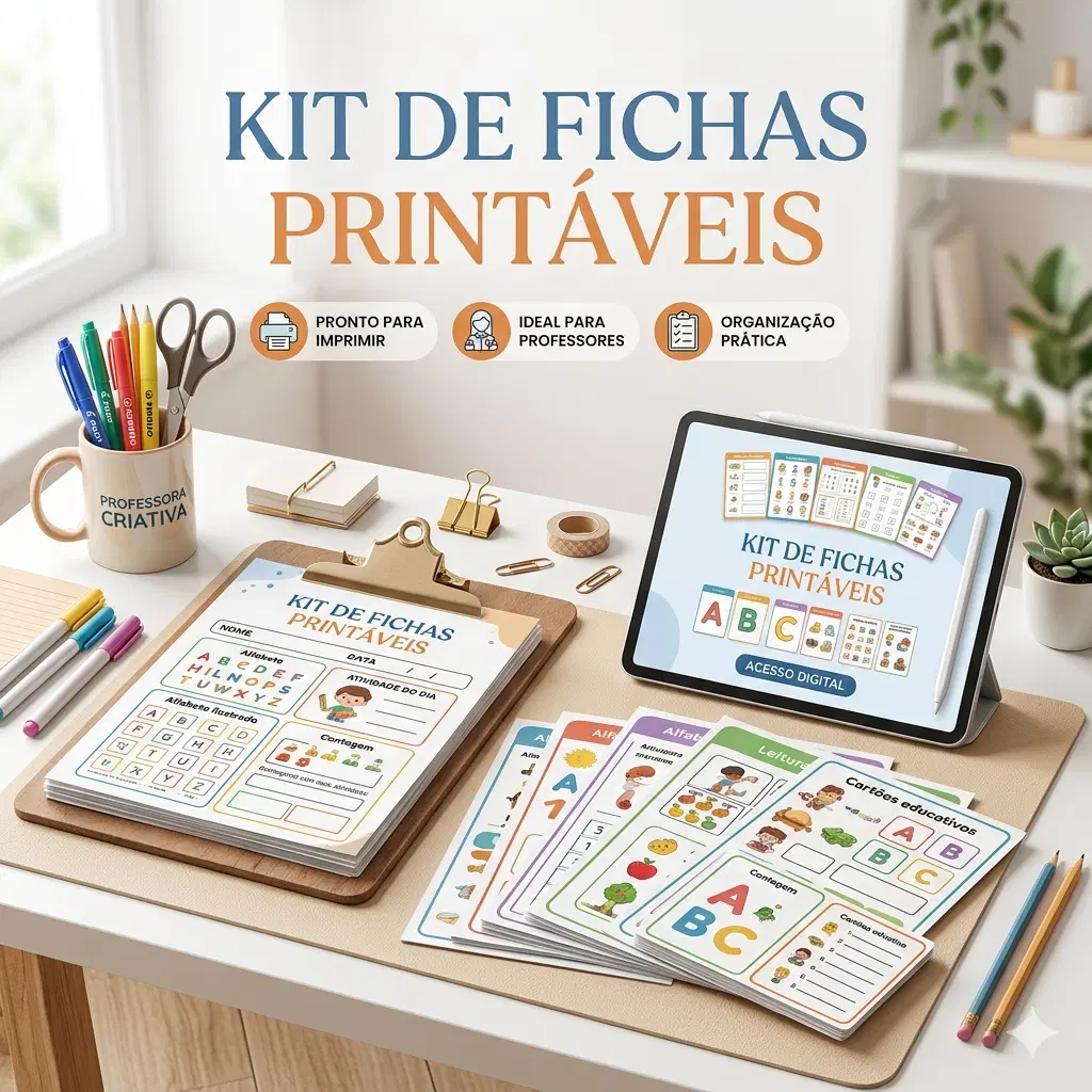 Kit de Fichas Printáveis