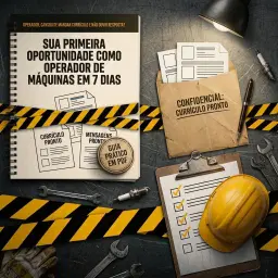 Sua Primeira Oportunidade como Operador de Máquinas em 7 Dias
