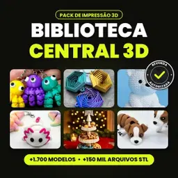 Biblioteca Central 3D – Pack de Impressão 3D com Revenda Autorizada
