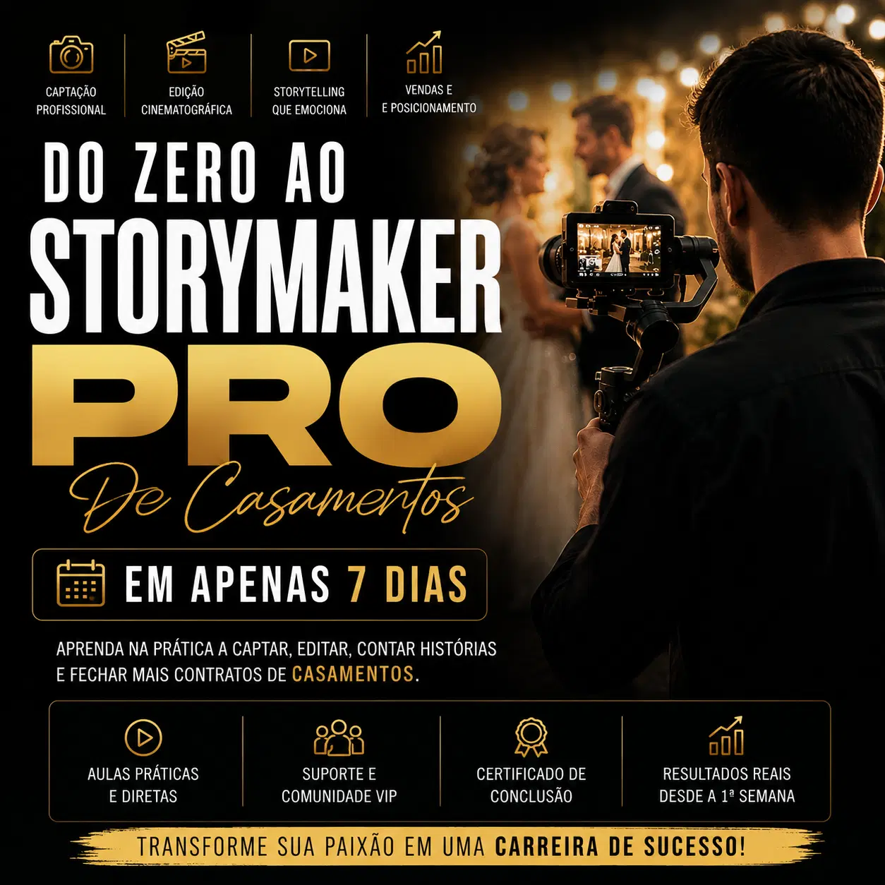 Curso Storymaker Pro 5k - Vitalício - Casamentos & Eventos Sociais