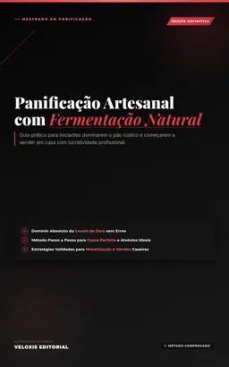 Panificação Artesanal com Fermentação Natural: Guia prático para iniciantes dominarem o pão rústico e começarem a vender em casa