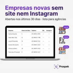 Lista: empresas novas sem site nem Instagram em Santa Catarina — abertas nos últimos 30 dias