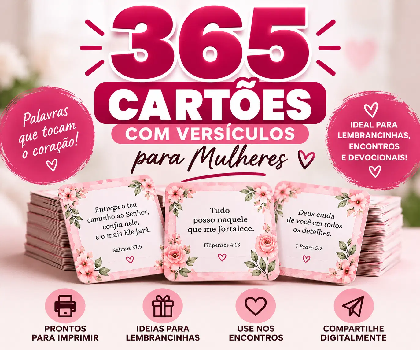 365 Cartões com Versículos para Mulheres