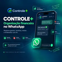 CONTROLE+ | Assistente financeiro e organizador pessoal.