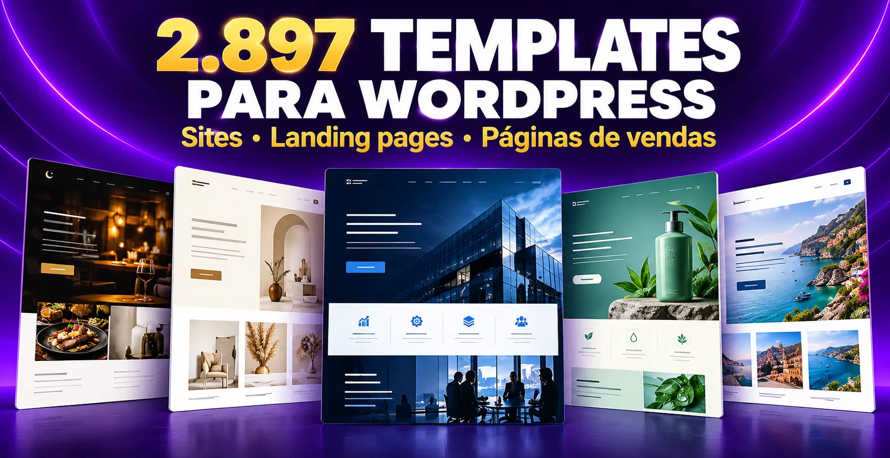 PACK PREMIUM 2.897 TEMPLATES PARA SITES E PÁGINAS DE VENDAS