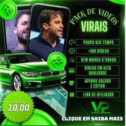 Pack com mais de 300 vídeos para marketing