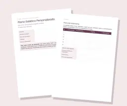 Plano Estético Personalizado Editável