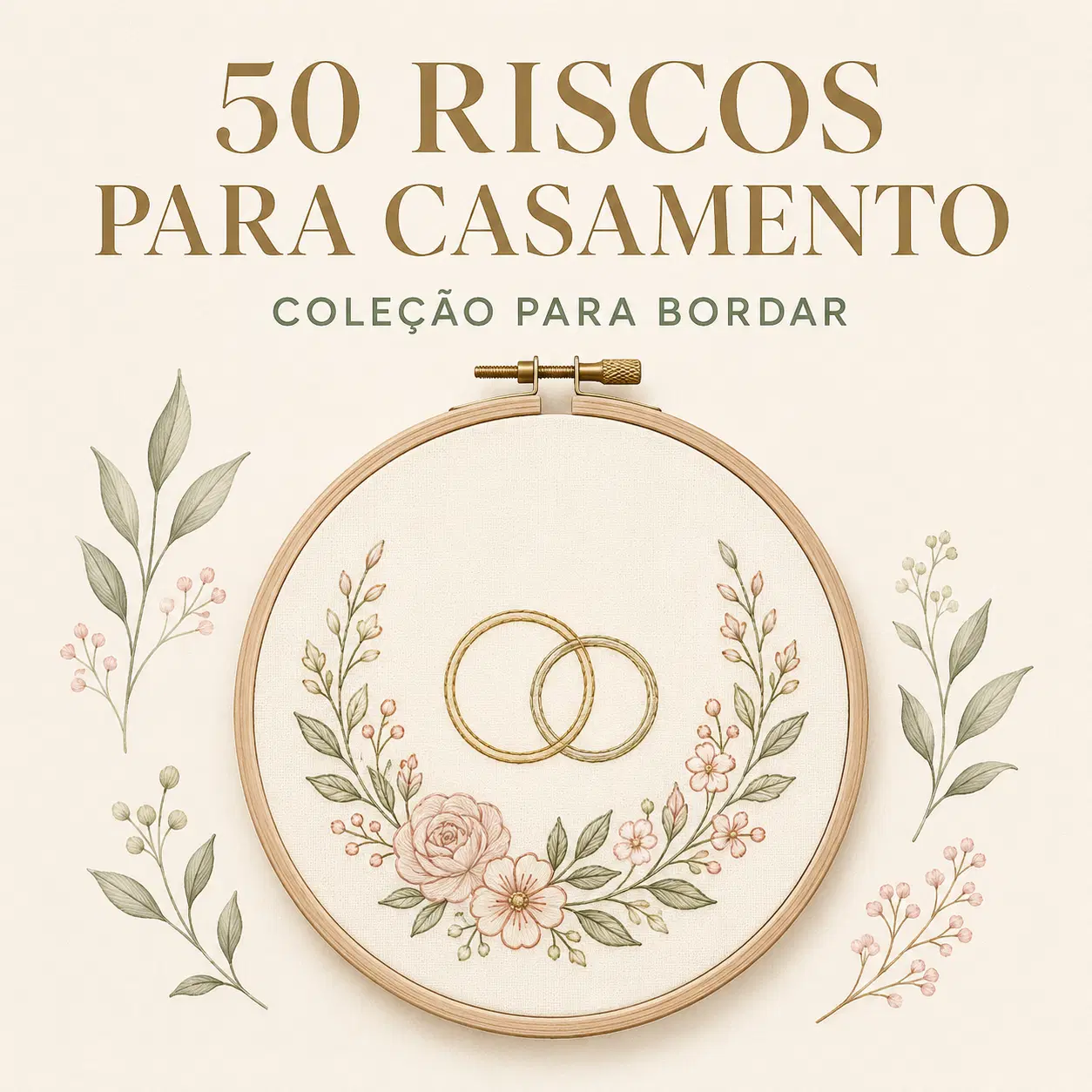 50 Riscos para Casamento — Coleção para Bordar.