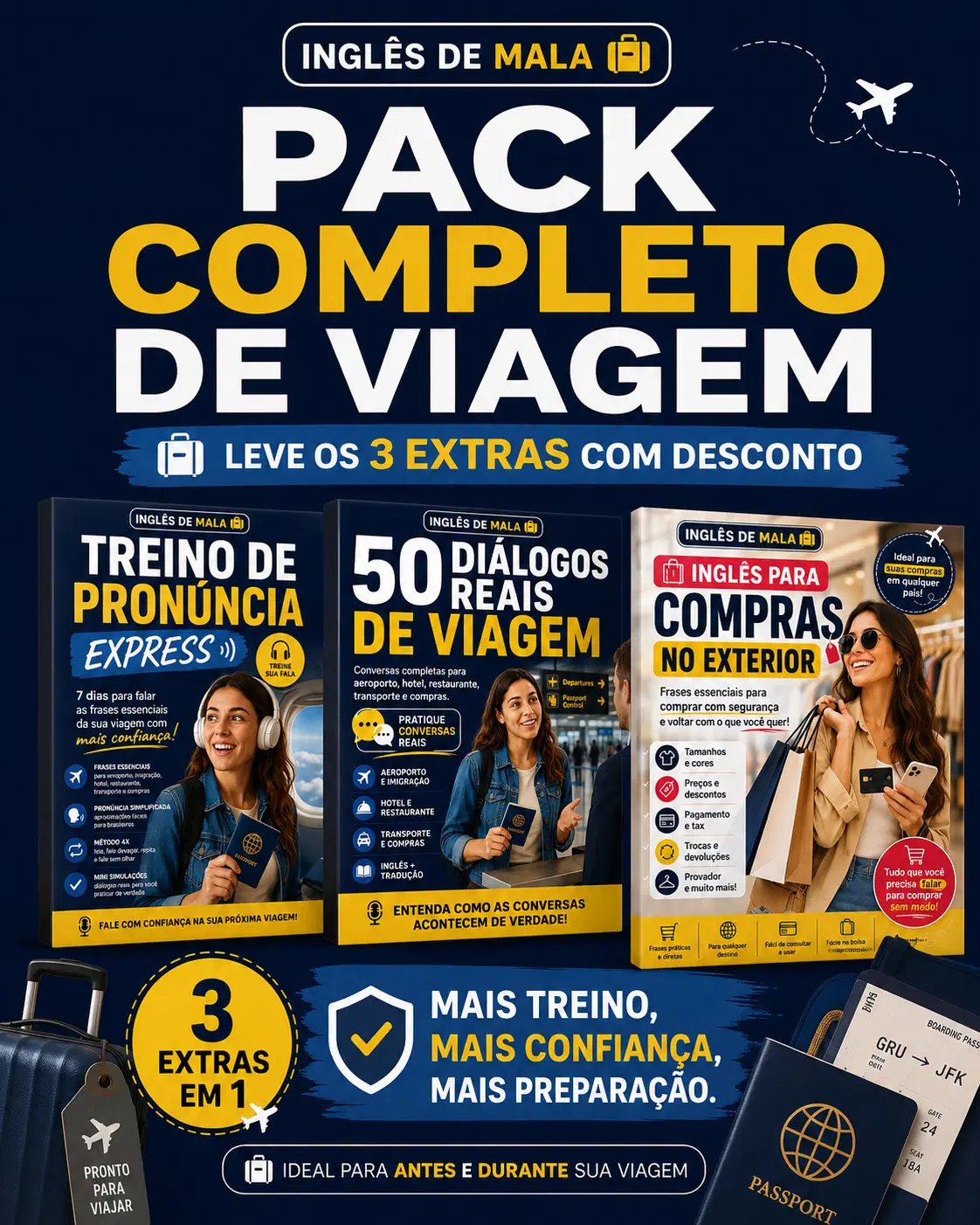 PACK COMPLETO — 3 EXTRAS POR APENAS R$19,90