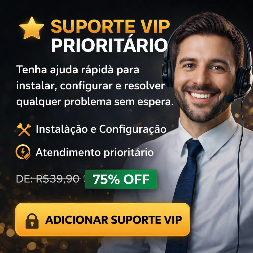 ⭐ SUPORTE VIP PRIORITÁRIO