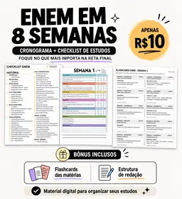 CRONOGRAMA ENEM 8 SEMANAS