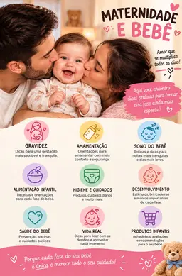 Maternidade e bebê.