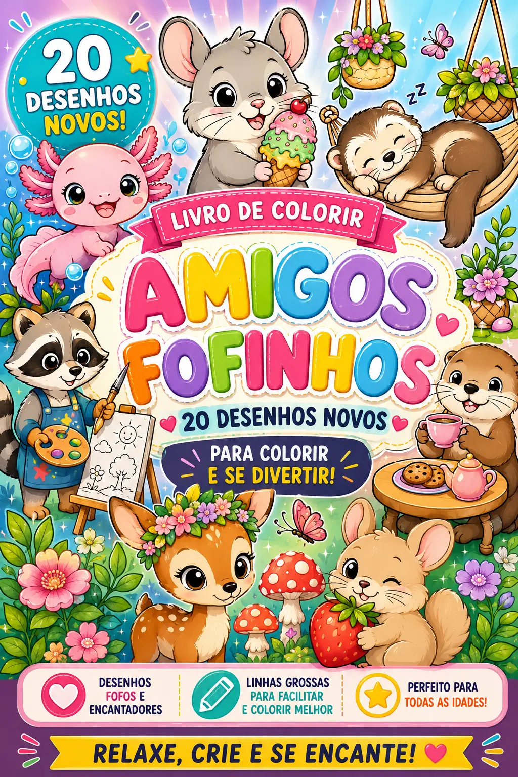 Adicione Mais 20 Desenhos Exclusivos com 7 Animais Inéditos e Diversão Prolongada por Apenas R$9,90