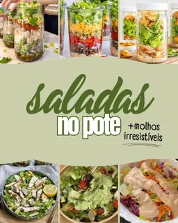 SALADAS NO POTE + MOLHOS