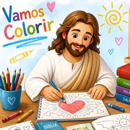 35 livros Colorindo com Jesus