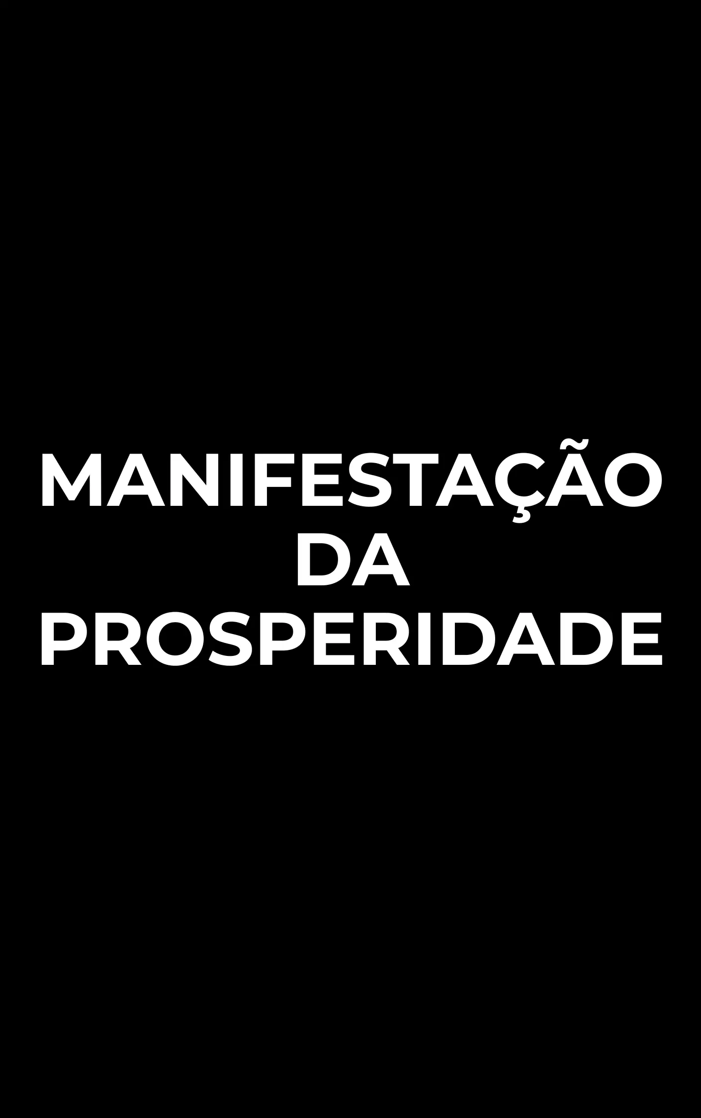 Manifestação da Prosperidade