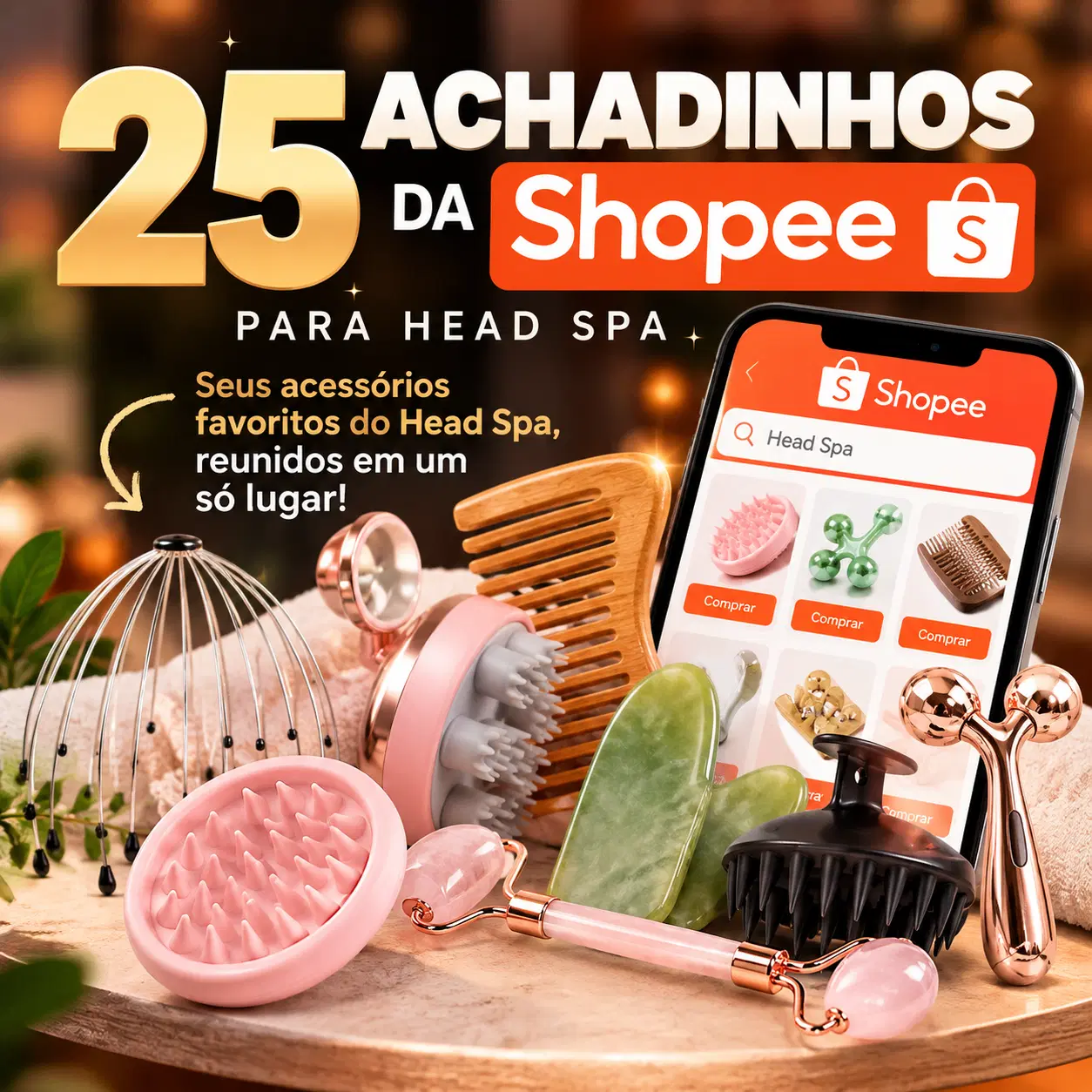 25 Achadinhos da Shopee para Head Spa