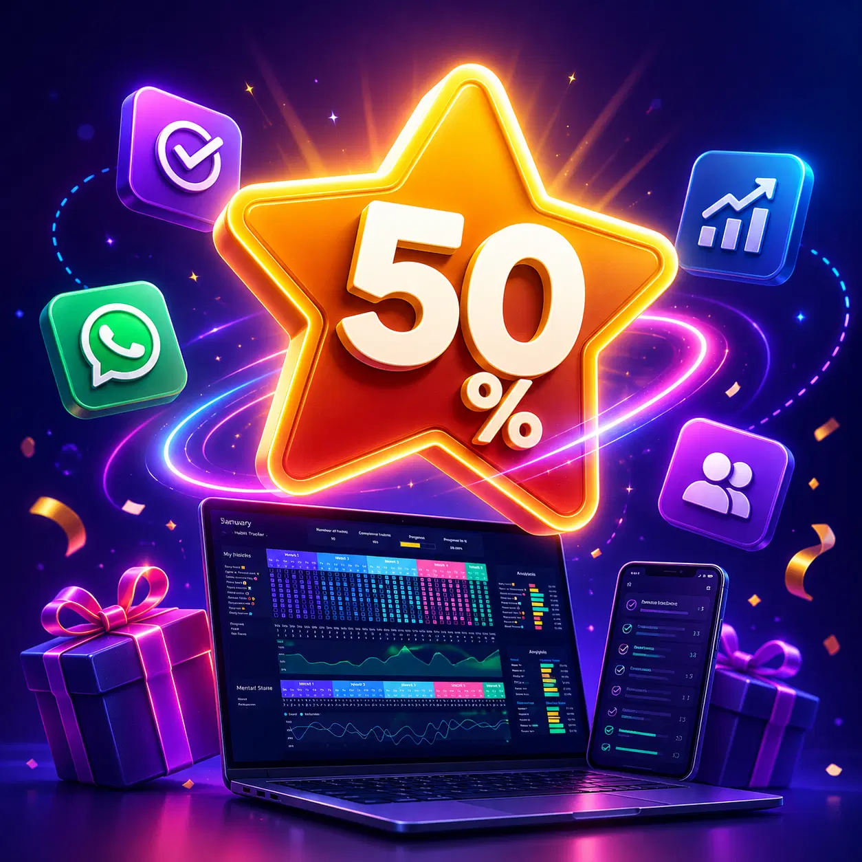 Acesse todos esses adicionais por metade do preço