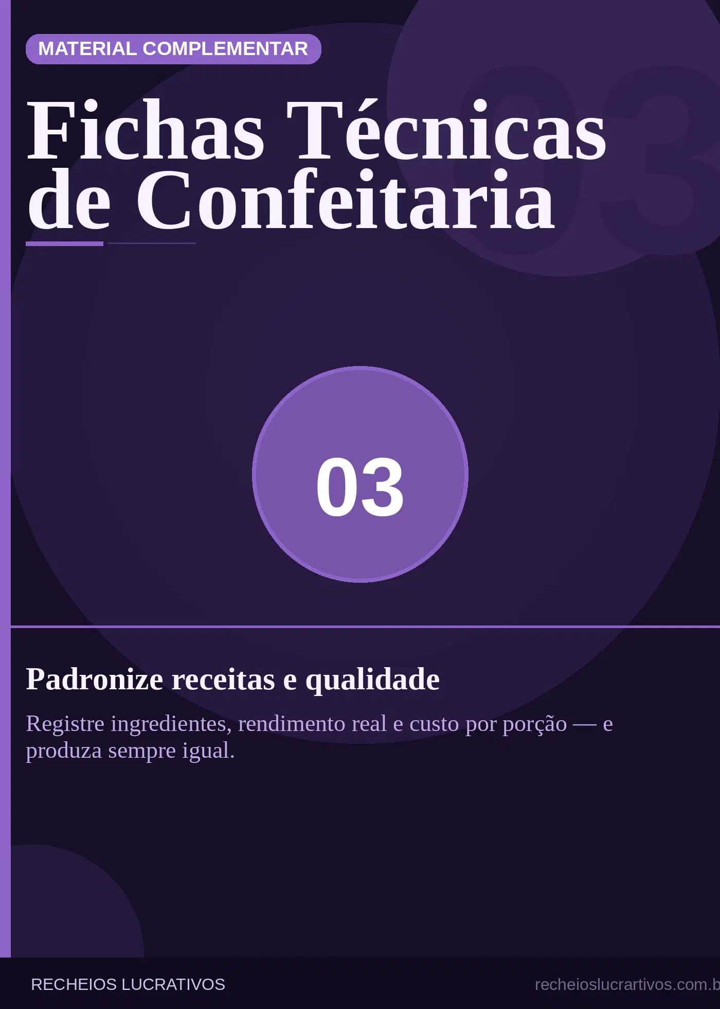 Fichas Técnicas de Confeitaria