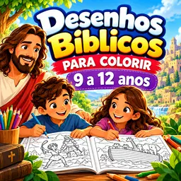Desenhos Biblicos - Crianças de 9 a 12 anos (PDF Para impressão)