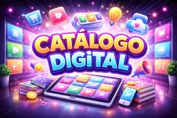 Catálogo digital vitalício.