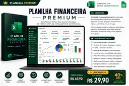 Planilha Financeira Premium para Excel 2026