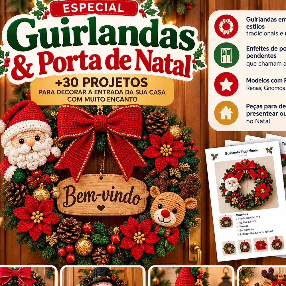 🚪 Especial Guirlandas & Porta de Natal