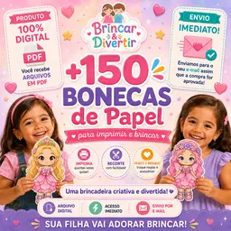 *[Coleção Básica] +150 Bonecas de Papel