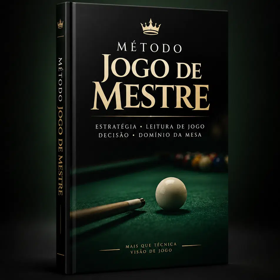 Aprenda a pensar a mesa antes de bater, escolher melhor suas jogadas, controlar posições e tomar decisões mais inteligentes durante a partida