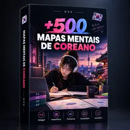 +500 Mapas Mentais Para Simplificar o Coreano de Forma Visual