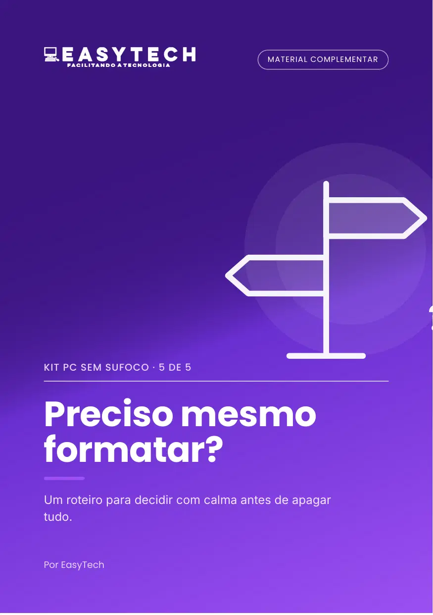 Preciso mesmo formatar? (guia em PDF)