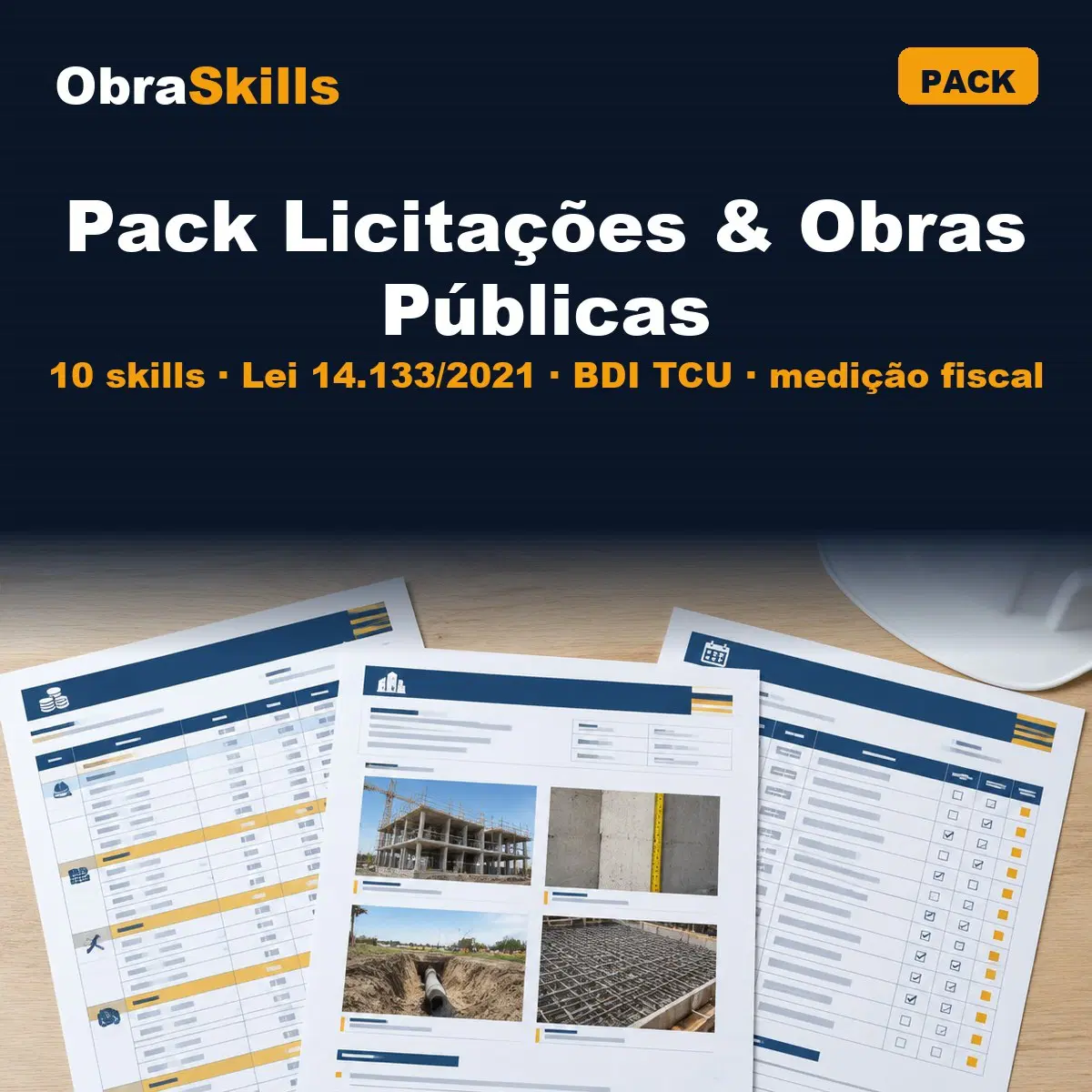 ➕ Pack Licitações & Obras Públicas — 10 skills extras