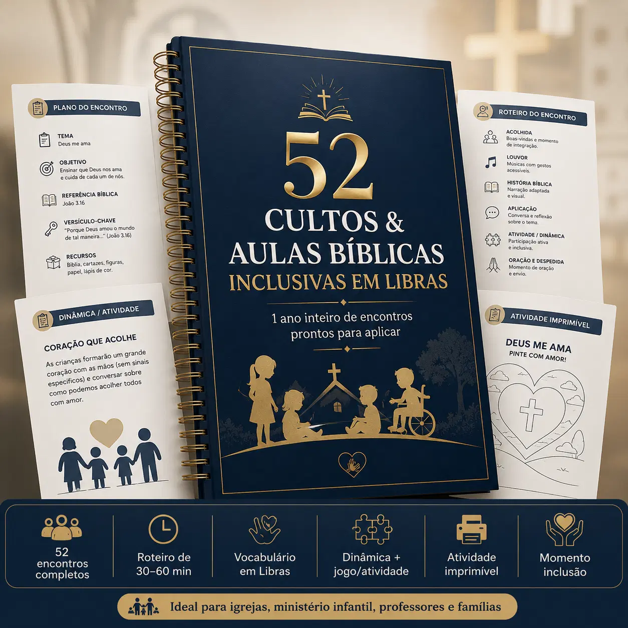52 Cultos & Aulas Bíblicas Inclusivas em Libras