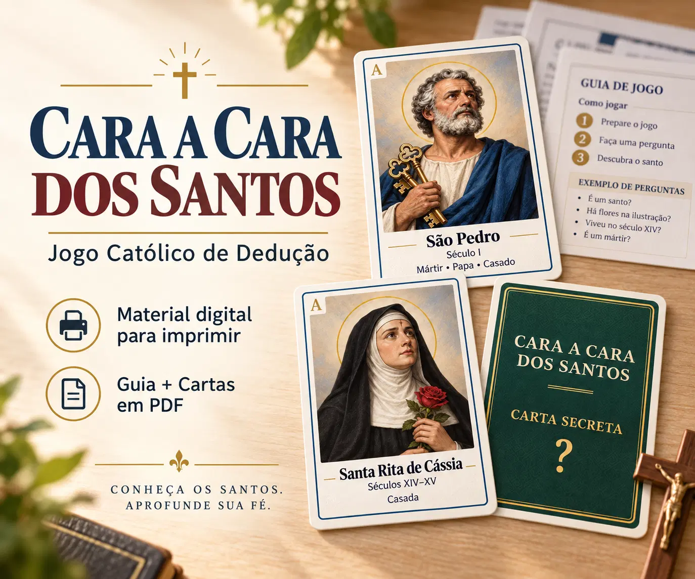 Cara a Cara dos Santos: Descubra os santos brincando em família