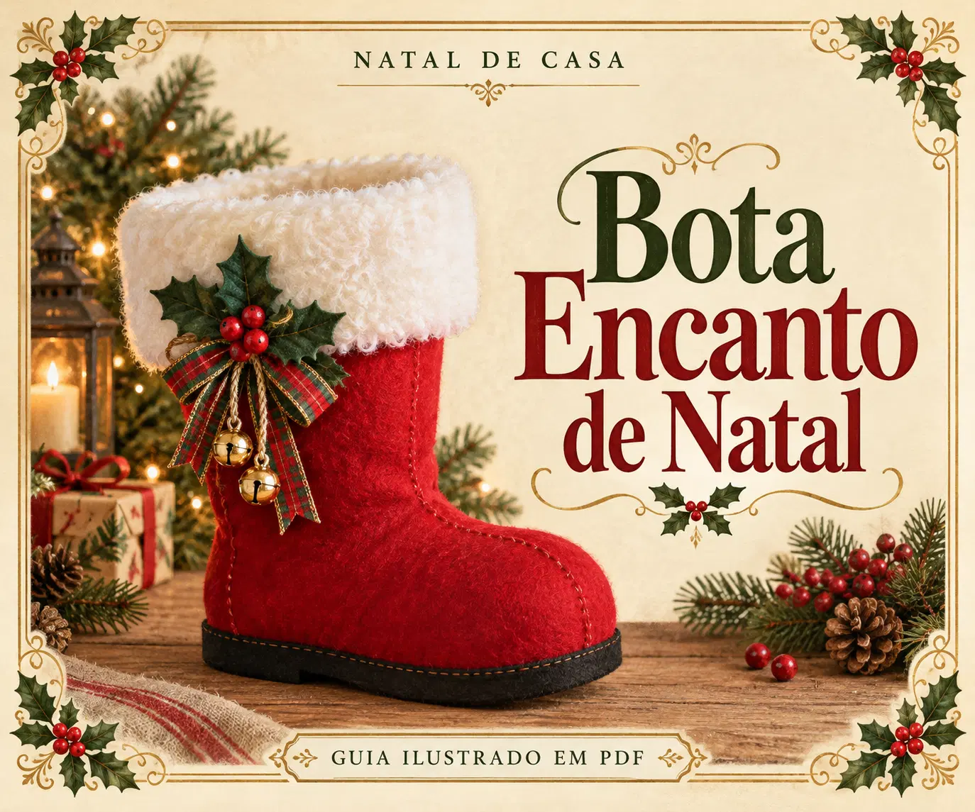Bota de Papai Noel - Do zero ao Acabamento