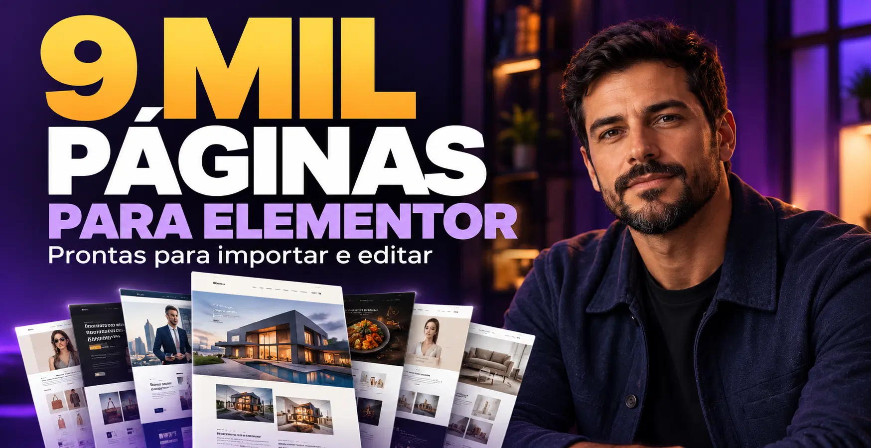 PACOTE COM +9000 MIL SITES COM ELEMENTOR PRONTOS