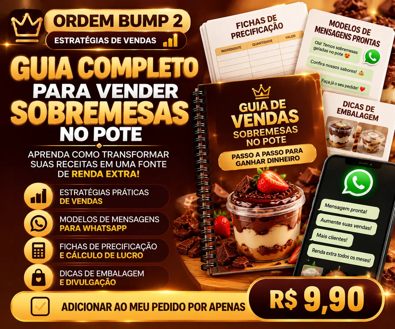 Guia de Vendas de Sobremesas no Pote — Pote de Ouro