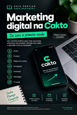 Marketing Digital na Cakto — Do Zero à Primeira Venda