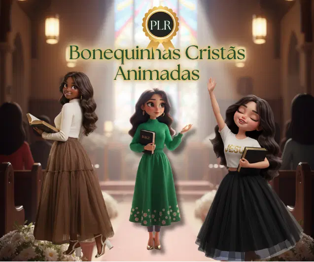 BONEQUINHAS CRISTÃS ANIMADAS PLR