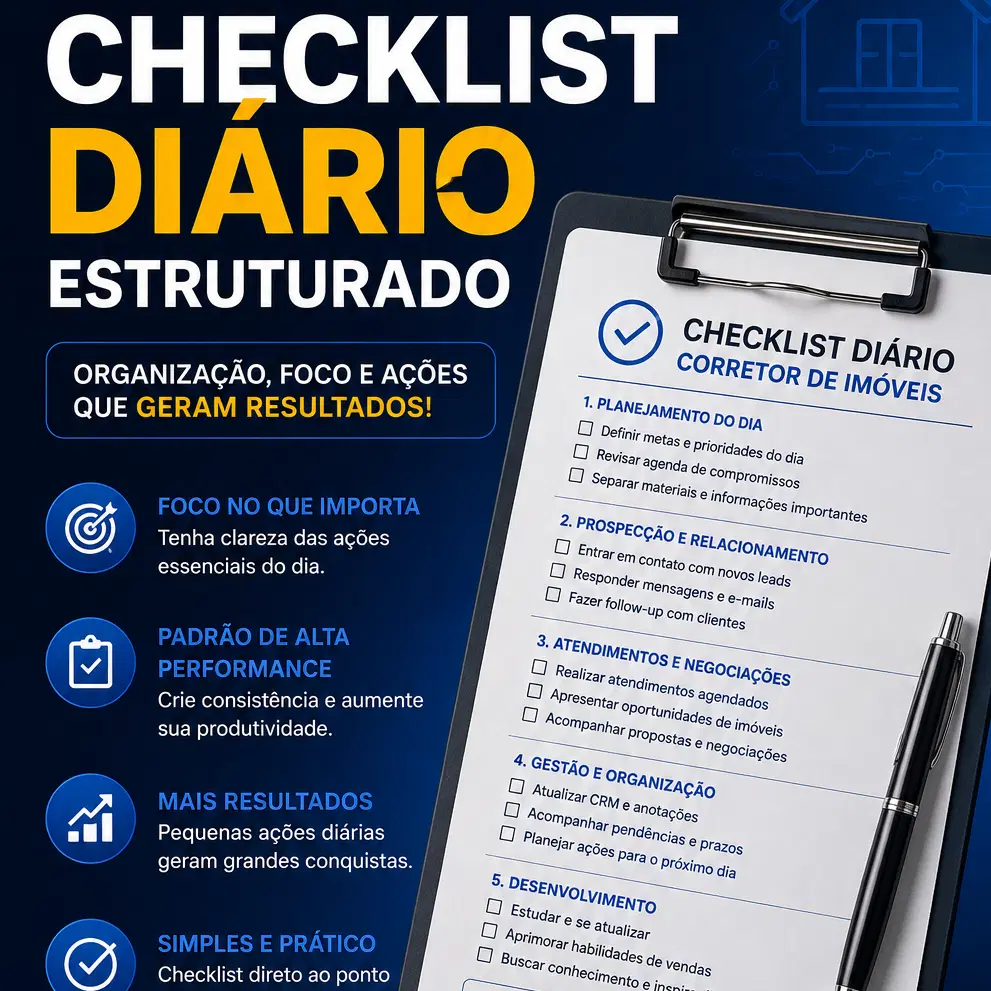 Checklist diário estruturado