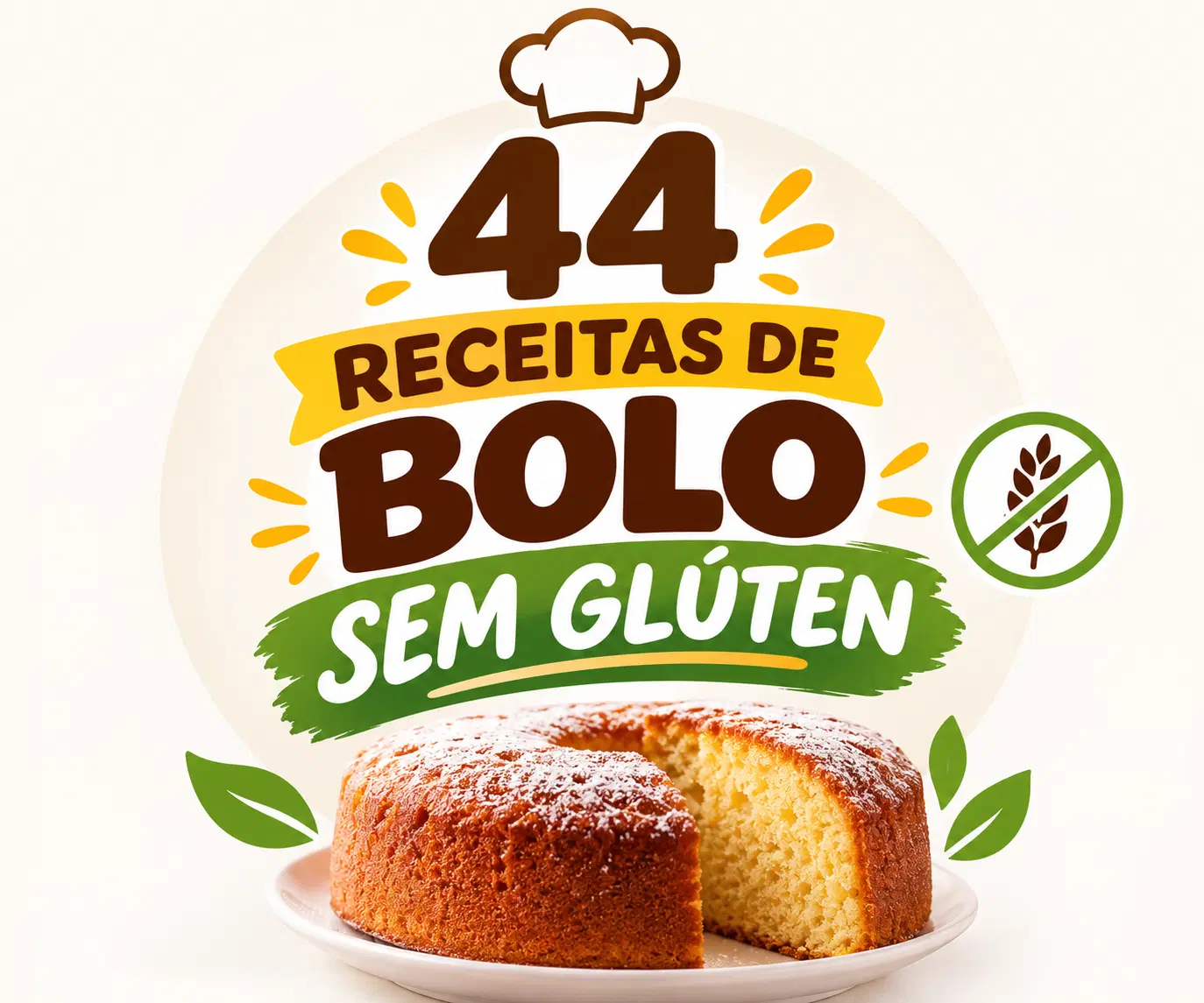 44 RECEITAS DE BOLO SEM GLÚTEN