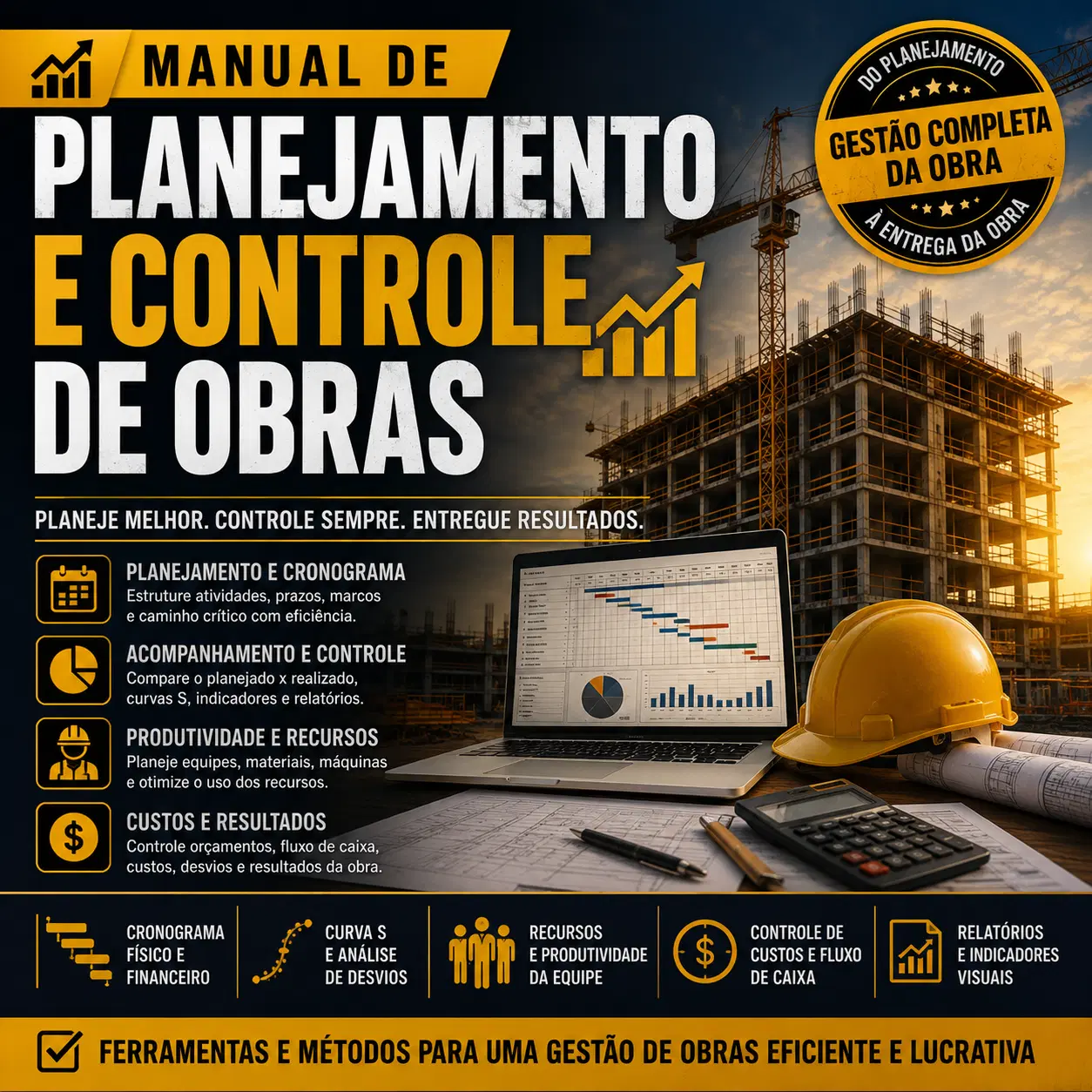 📈 Manual de Planejamento e Controle de Obras
